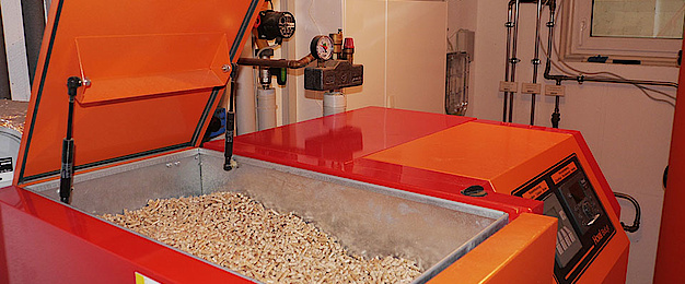 Pelletheizung bei Elektro Oßmann in Ebermannstadt
